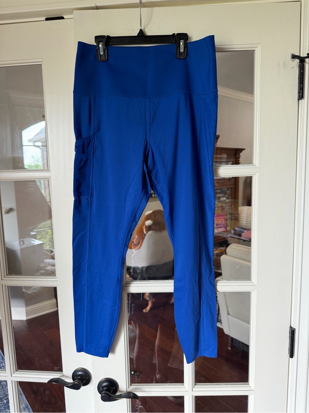 knix Electric Blue Activewear Leggings with Hidden Pocket